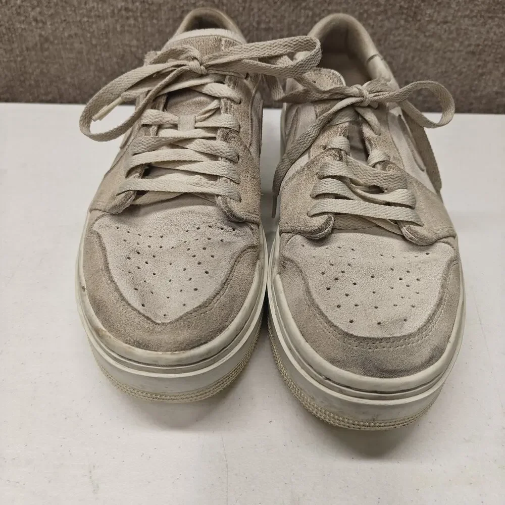 Nike Air Jordan Elevate Low Size 9 Women's Beige Suede Sneakers Shoes